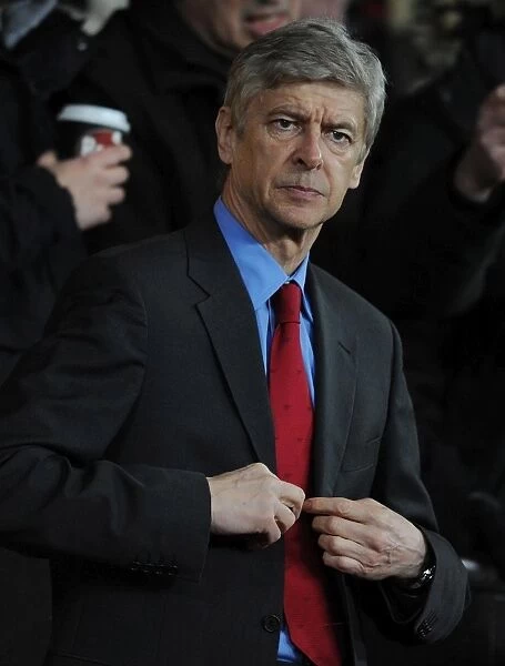 Arsenal manager Arsene Wenger. Manchester United 1: 0 Arsenal, Barclays Premier League