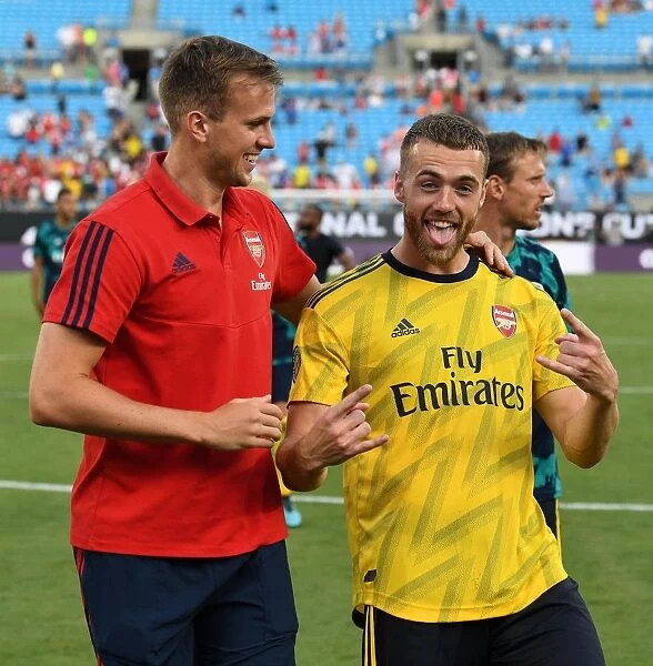 Arsenal Players Rob Holding and Calum Chambers Post-Match at 2019 International Champions Cup in Charlotte