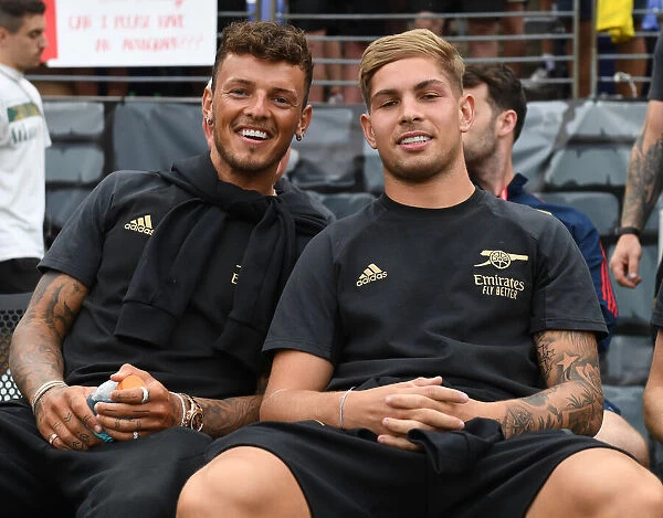Arsenal Stars Ben White and Emile Smith Rowe Before Pre-Season Clash Against Everton in Baltimore