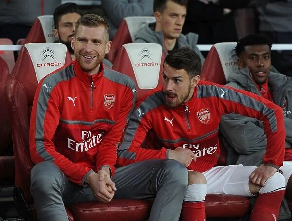 Arsenal Subs Bench: Per Mertesacker and Aaron Ramsey Await Their Chance vs. West Ham United (2016-17)