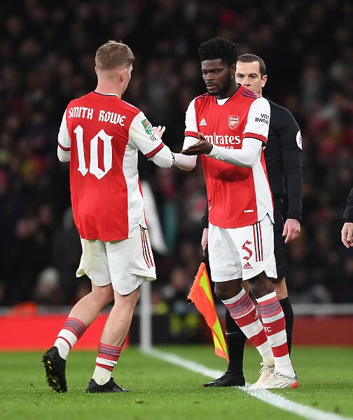 Arsenal Substitutes Partey for Smith Rowe in Carabao Cup Semi-Final Clash vs Liverpool
