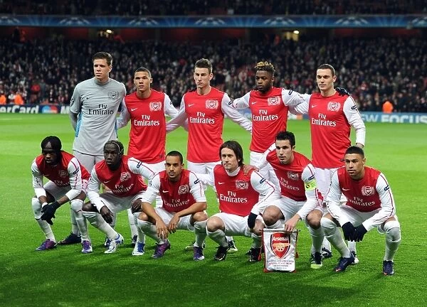 Arsenal team. Arsenal 3: 0 AC Milan. UEFA Champions League. 1st Knock Out Round, 2nd Leg