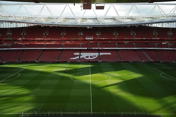 Arsenal vs Aston Villa: Pre-Match Preparations at Emirates Stadium, 2015