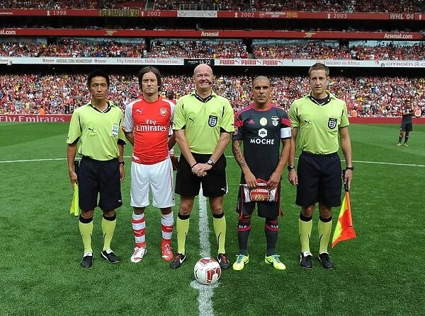 Arsenal vs Benfica: Rosicky and Pereira Lead Teams Out at Emirates Cup