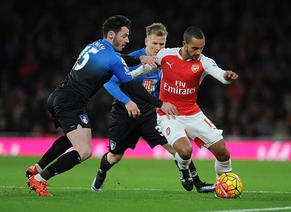 Arsenal vs Bournemouth: Theo Walcott's Intense Face-Off Against Smith and Ritchie (December 2015)