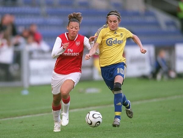 Arsenal vs. Brondby: Lianne Sanderson and Julie Rydahl Bukh in a Thrilling UEFA Women's Cup Semi-Final Clash
