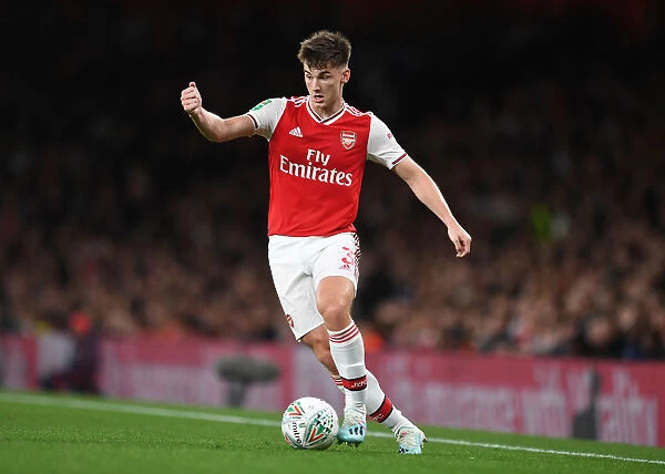 Arsenal vs Nottingham Forest: Kieran Tierney in Action at Carabao Cup Third Round, Emirates Stadium
