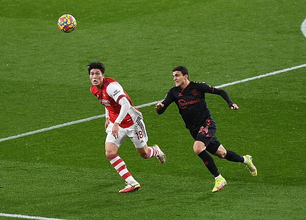 Arsenal vs Southampton: Tomiyasu Chases Elyounoussi in Premier League Clash at Emirates Stadium