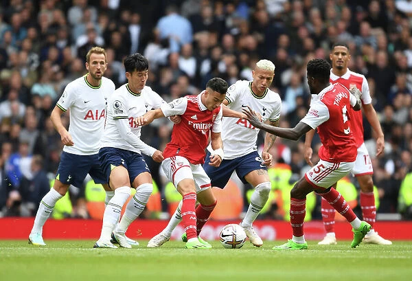 Arsenal vs. Tottenham: Martinelli Faces Off Against Son and Richarlison in Intense Premier League Clash (2022-23)