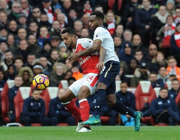 Arsenal vs. Tottenham: Theo Walcott Holds Off Danny Rose in Intense Premier League Clash (2016-17)