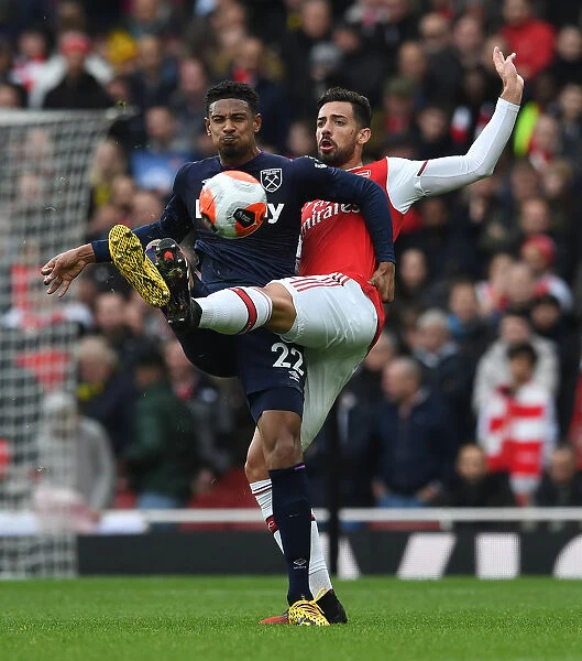 Arsenal vs. West Ham: Pablo Mari Clashes with Sebastien Haller in Premier League Showdown
