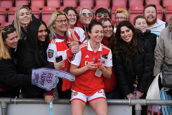 Arsenal Women Celebrate FA WSL Victory: Jodie Taylor Leads the Charge with Ecstatic Fans