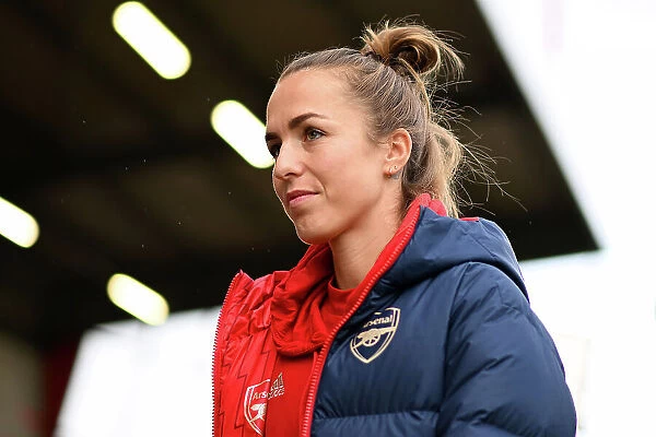 Arsenal Women Pre-Match Inspection at Brighton's Broadfield Stadium Ahead of Barclays Super League Clash