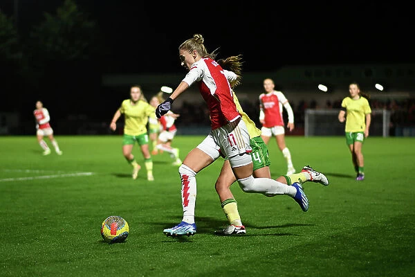 Arsenal Women vs. Bristol City Women: Vivianne Miedema in Action during the FA WSL Cup Match, 2023-24