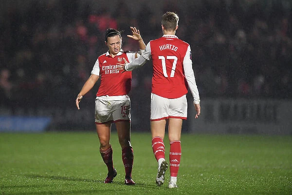 Arsenal Women vs. Reading: McCabe and Hurtig in Action during the 2022-23 FA Women's Super League Match
