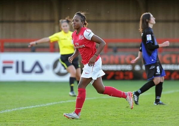 Arsenal Women's Champions League Victory: Danielle Carter Scores Fifth Goal Against Rayo Vallecano (5-1)