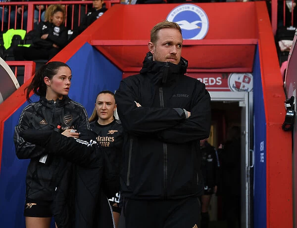 Arsenal Women's Coach Jonas Eidevall Before Match vs. Brighton & Hove Albion (FA Women's Super League 2022-23)