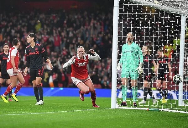 Arsenal Women's Historic UEFA Champions League Victory: Stina Blackstenius's Game-Winning Goal Against Bayern Munich