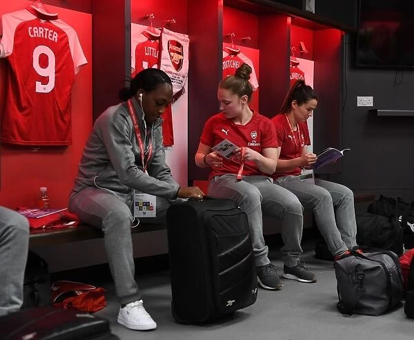 Arsenal Women's Stars Carter, Little, and Mitchell Before FA Cup Final Against Chelsea