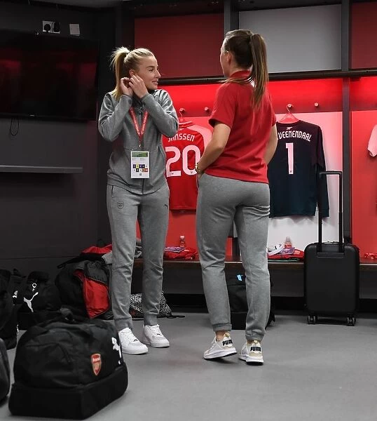 Arsenal Women's Stars Leah Williamson and Katie McCabe Ahead of FA Cup Final Showdown Against Chelsea Ladies
