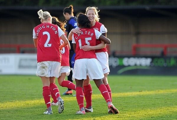 Arsenal Women's Team Triumphs: Danielle Carter's Brace Leads to a 5-1 Victory over Rayo Vallecano in UEFA Champions League