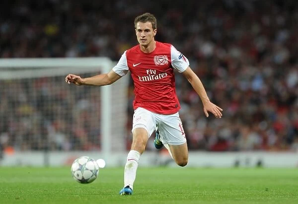 Arsenal's Aaron Ramsey in Action during the 2011-12 UEFA Champions League Play-Off against Udinese