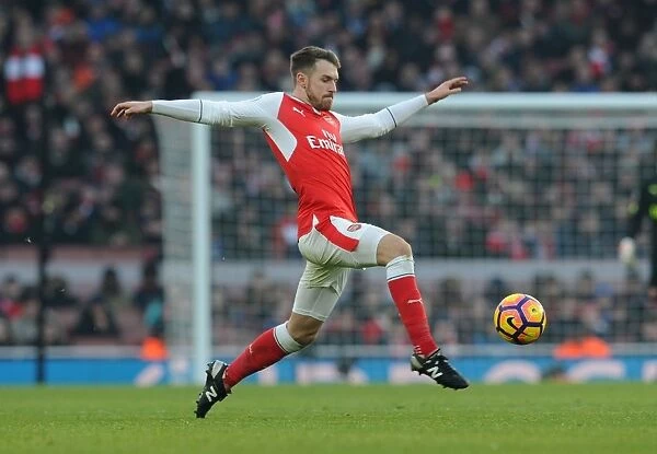 Arsenal's Aaron Ramsey in Action against Burnley - Premier League 2016-17