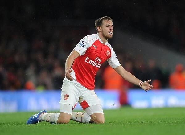 Arsenal's Aaron Ramsey in Action Against Liverpool, 2015 / 16 Premier League