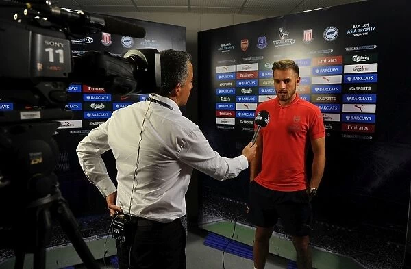 Arsenal's Aaron Ramsey - Pre-Match Interview Before Arsenal vs. Everton at 2015-16 Barclays Asia Trophy, Singapore