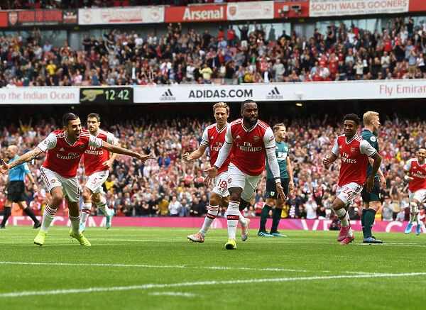 Arsenal's Alex Lacazette Scores the Opener: Arsenal FC vs Burnley FC, Premier League 2019-20
