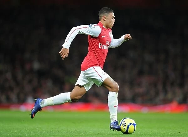Arsenal's Alex Oxlade-Chamberlain in FA Cup Action Against Leeds United (2011-12)