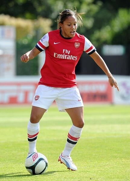 Arsenal's Alex Scott in Action against Lincoln Ladies in FA WSL Match
