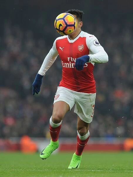 Arsenal's Alexis Sanchez in Action against Hull City during the 2016-17 Premier League Match