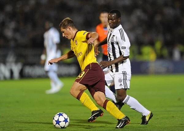 Arsenal's Andrey Arshavin Scores in 1:3 Victory over Partizan's Medo in UEFA Champions League