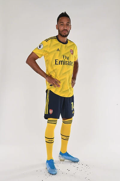 Arsenal's Aubameyang at 2019-2020 Team Photocall