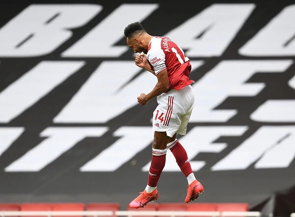 Arsenal's Aubameyang Scores Third Goal in Arsenal's Victory over Watford (2019-20)