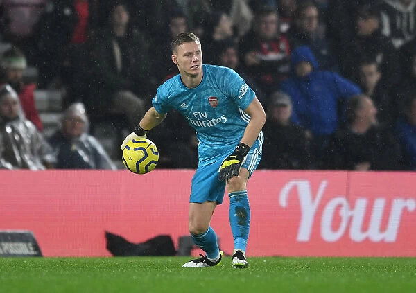 Arsenal's Bernd Leno in Action against AFC Bournemouth (2019-20)