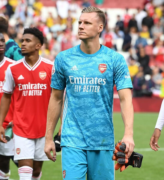Arsenal's Bernd Leno Reacts After Arsenal v Olympique Lyonnais Emirates Cup Match, 2019