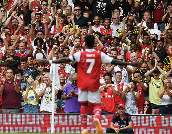 Arsenal's Bukayo Saka Scores Fourth Goal Against Sevilla in Emirates Cup 2022