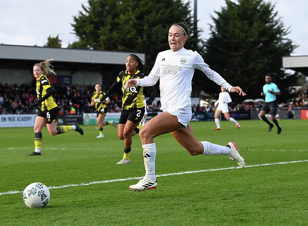Arsenal's Caitlin Foord in Action during FA Cup Clash against Watford Women