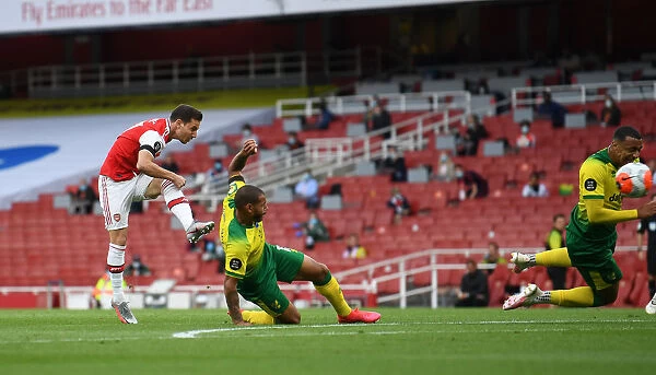 Arsenal's Cedric Soares Scores Fourth Goal Against Norwich City (2019-20)
