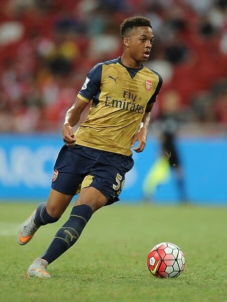 Arsenal's Chris Willock in Action against Singapore XI - Barclays Asia Trophy 2015