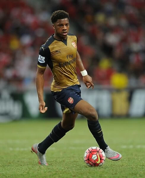 Arsenal's Chuba Akpom Shines in Action against Singapore XI at the Barclays Asia Trophy