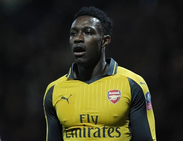Arsenal's Danny Welbeck in Action during FA Cup Third Round Match against Preston North End