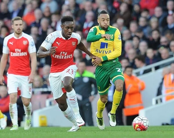 Arsenal's Danny Welbeck vs. Nathan Redmond: Intense Clash in Arsenal v Norwich City Premier League Match