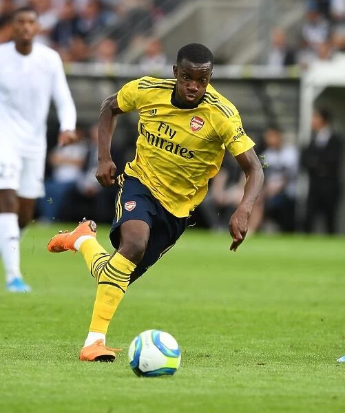 Arsenal's Eddie Nketiah in Action against Angers during 2019 Pre-Season Friendly