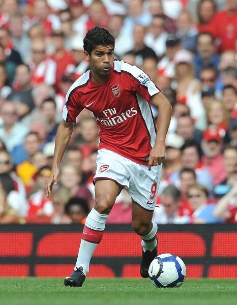 Arsenal's Eduardo Scores in 4:1 Victory over Portsmouth at Emirates Stadium, Barclays Premier League, 2009