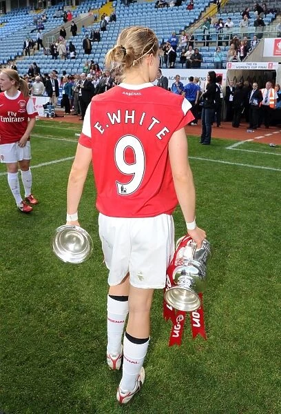 Arsenal's Ellen White Triumphs with the FA Cup: Arsenal Ladies 2-0 Victory over Bristol Academy (Women's FA Cup Final, 2011)