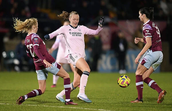 Arsenal's Frida Maanum in Action against West Ham United in Barclays Women's Super League
