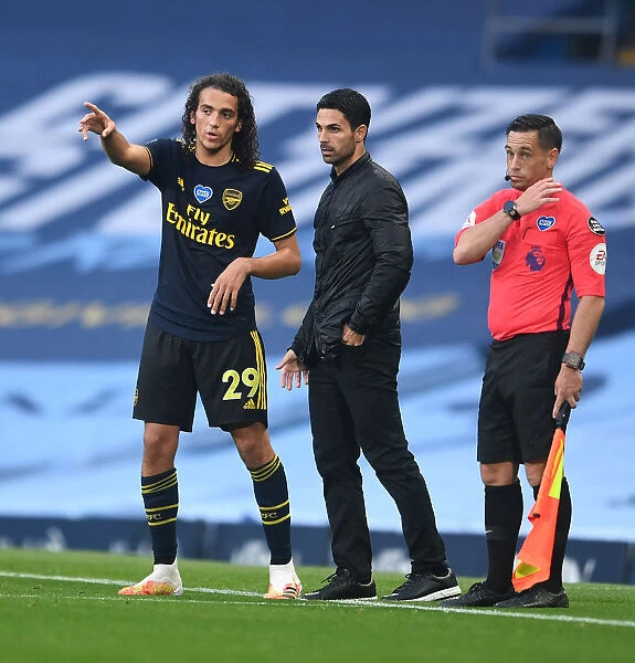 Arsenal's Guendouzi and Arteta in Deep Conversation during Manchester City Clash (2019-20)